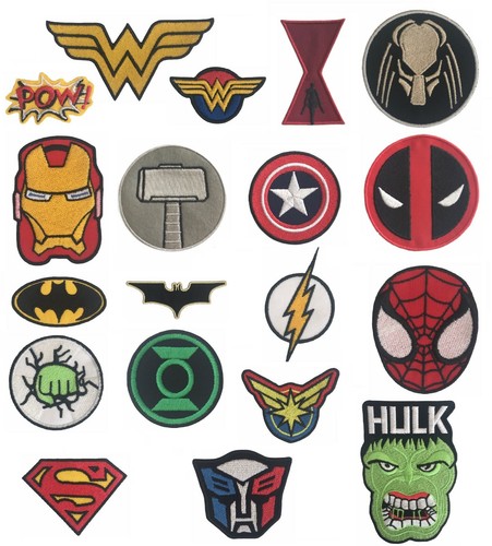 Superhero movie iron sew - iron, on