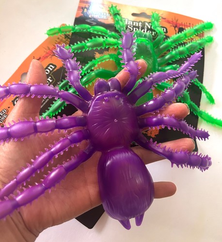 Giant neon spiders - , halloween
