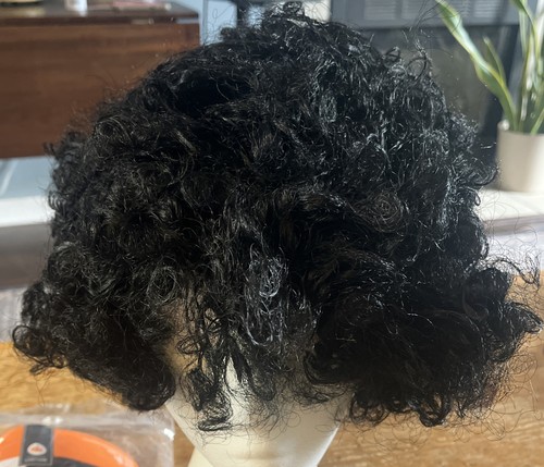 Giant afro wig - black, curly