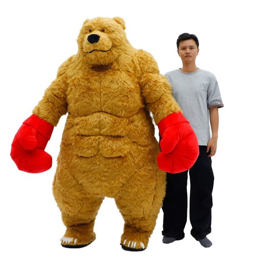 Giant boxing bear inflatable - boxing,