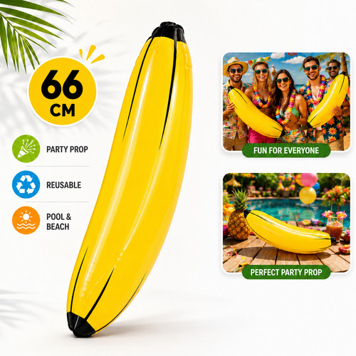 Giant inflatable banana 66cm - inflatable,